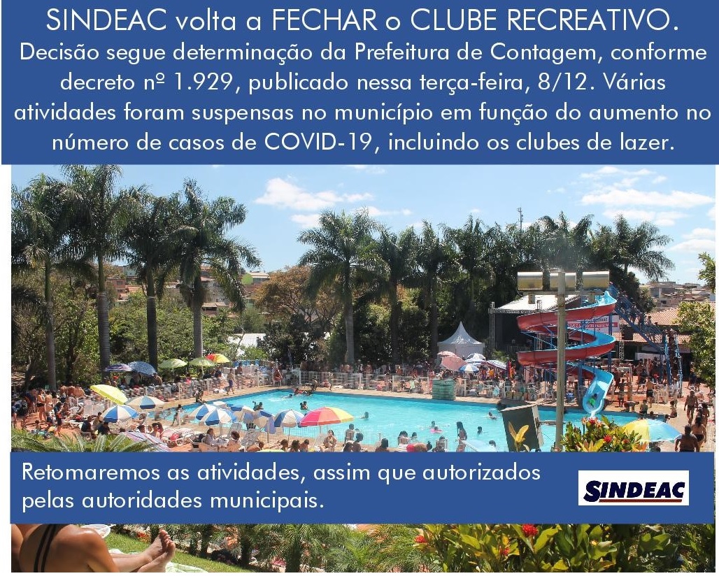 Confira as novas regras de funcionamento do clube Minas Acqua Play/ Ascobom  - Sindeess